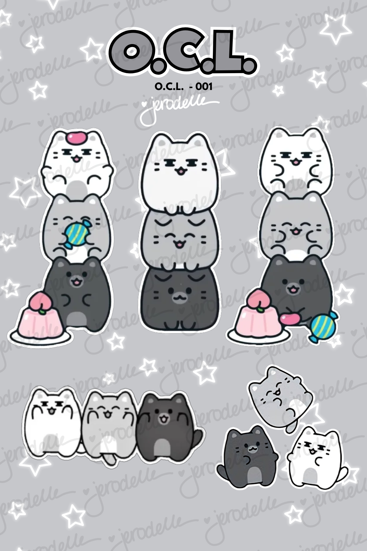O.C.L - 001 - DECO STICKER SHEET