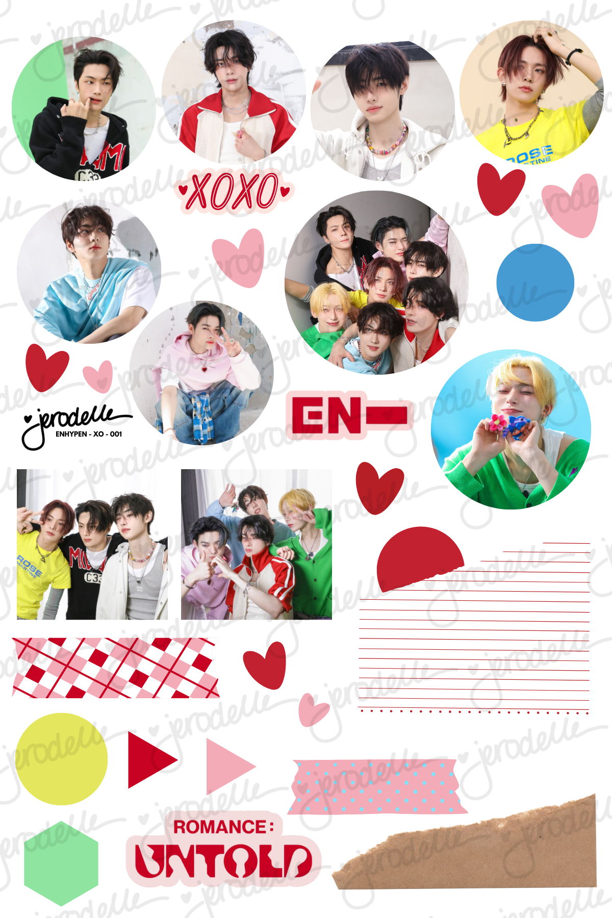 ENHYPEN XO - 001 - DECO STICKER SHEET