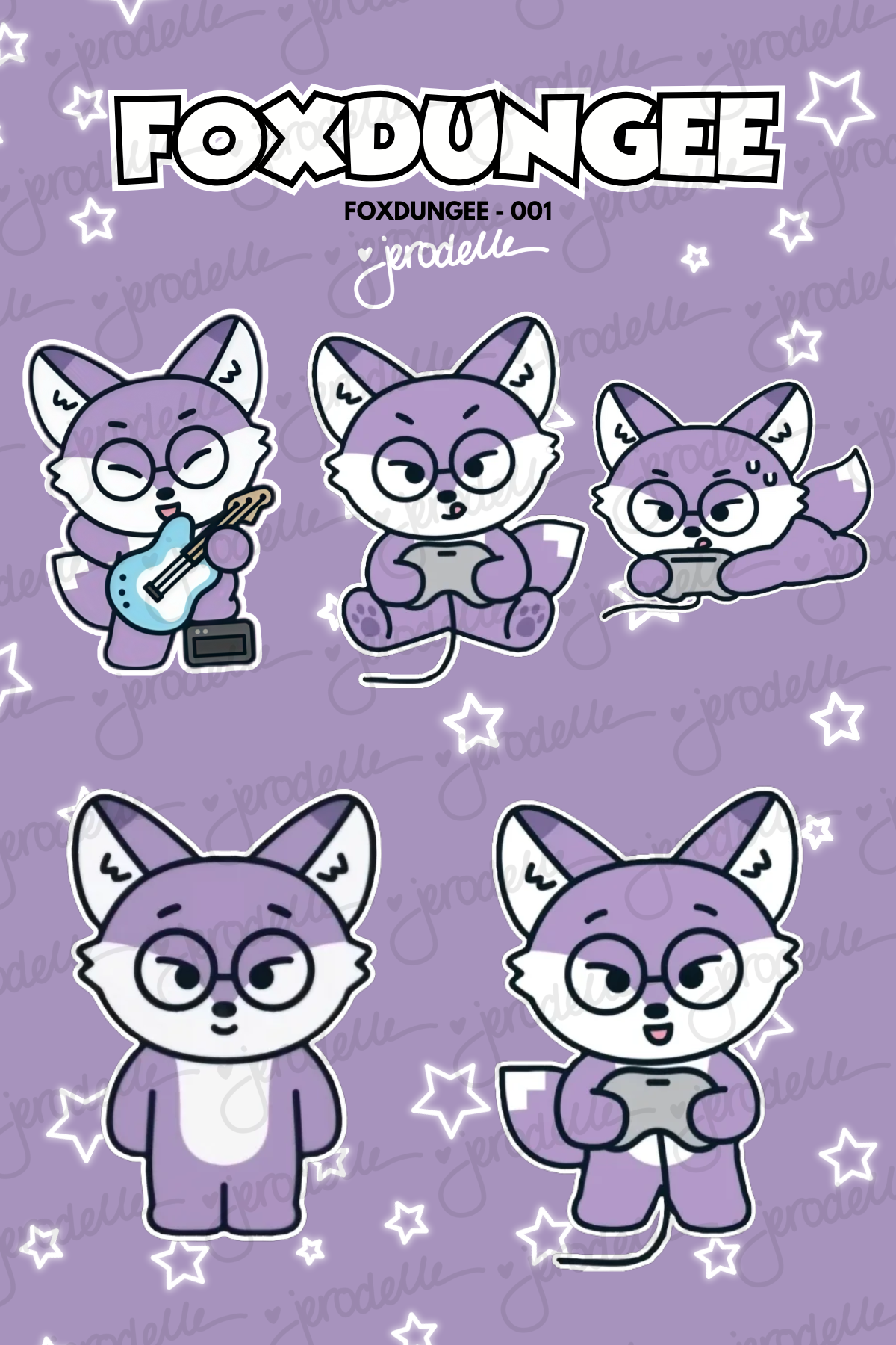 FOXDUNGEE - 001 - DECO STICKER SHEET