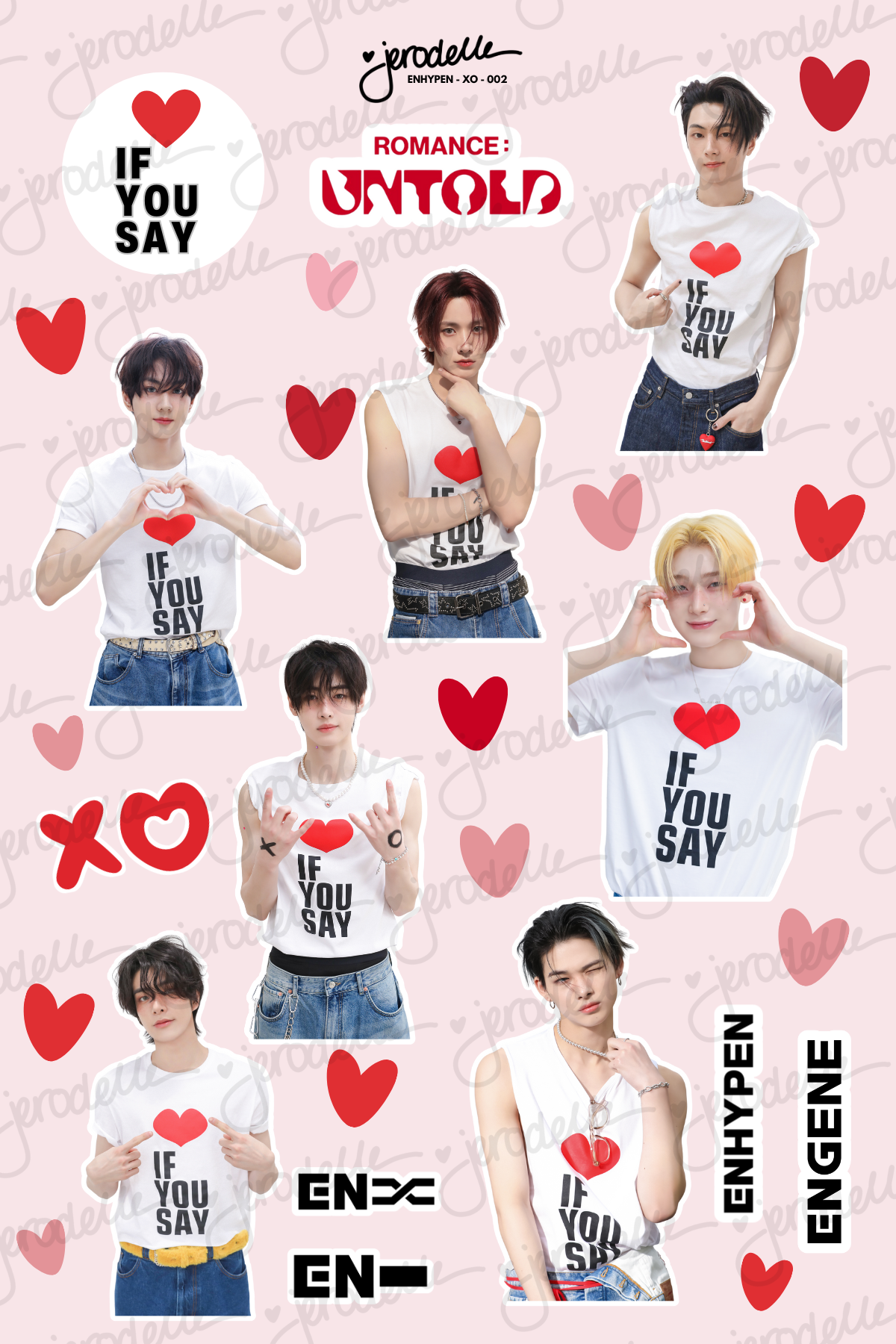 ENHYPEN XO - 002 - DECO STICKER SHEET