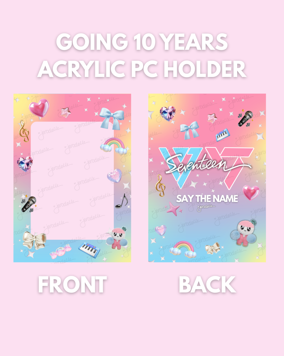 GOING 10 YEARS ACRYLIC PC HOLDER