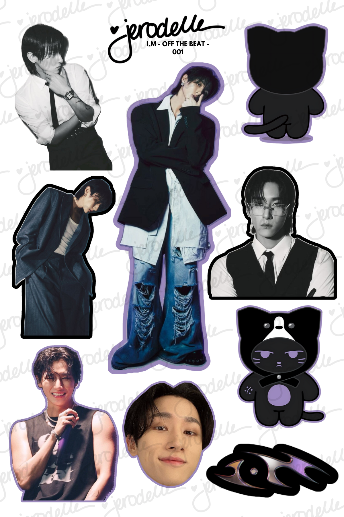 I.M OFF THE BEAT - 001 - DECO STICKER SHEET