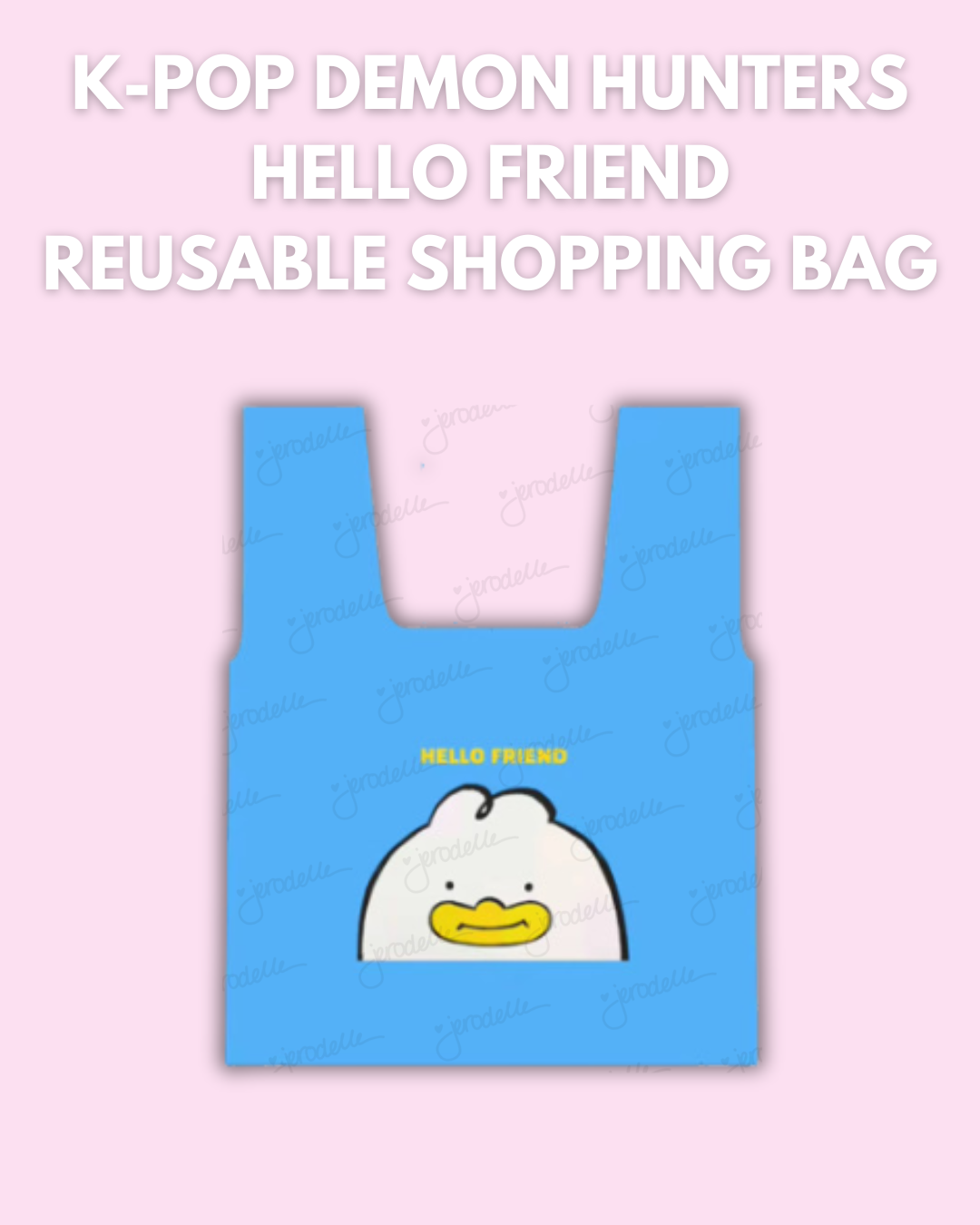 K-POP DEMON HUNTERS HELLO FRIEND REUSABLE SHOPPING BAG