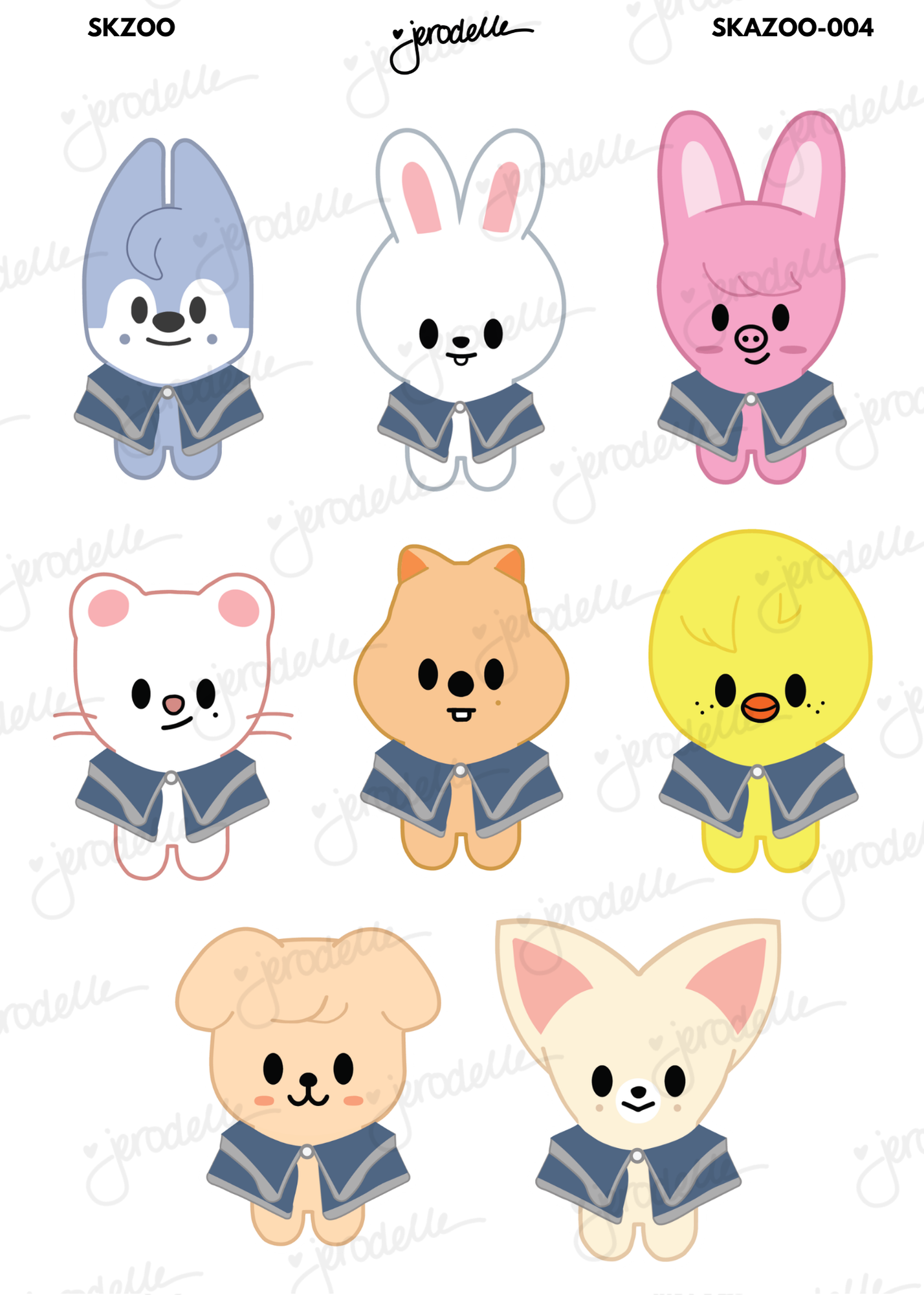 SKZOO 004 Sticker Sheet