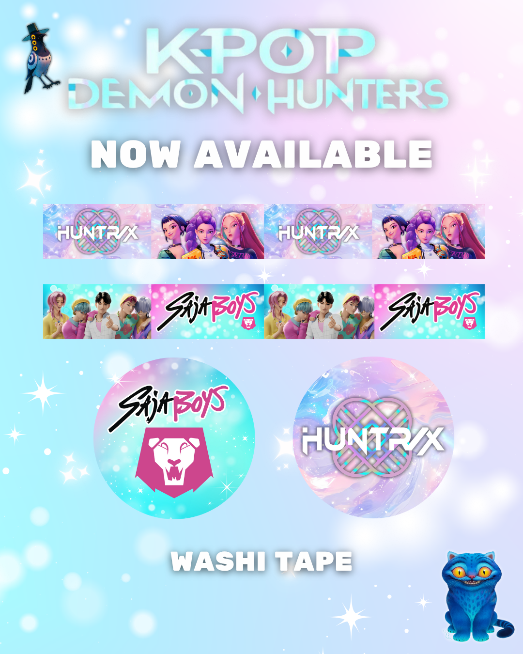 K-Pop Demon Hunters Washi Tape