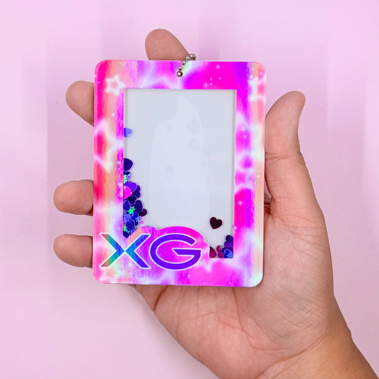 XG - PINK STARS - Shaker Top Loader PC Holder