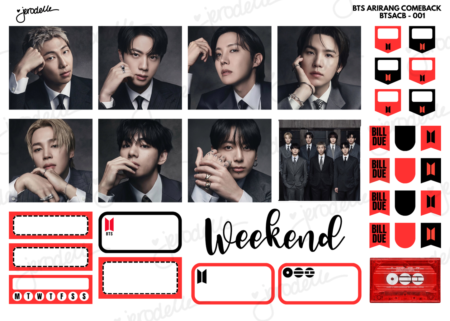 BTS ARIRANG WEEKLY KIT