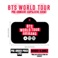 BTS WORLD TOUR HOODED/CAPE BLANKET