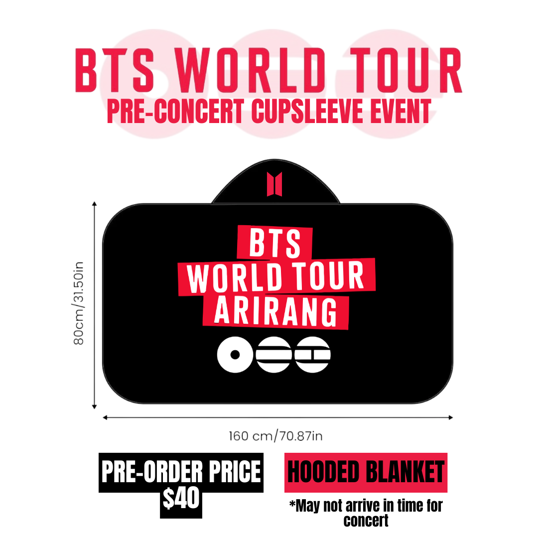 BTS WORLD TOUR HOODED/CAPE BLANKET
