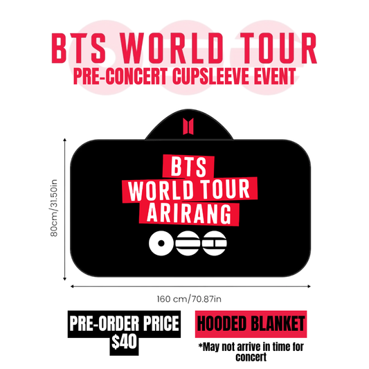 BTS WORLD TOUR HOODED/CAPE BLANKET
