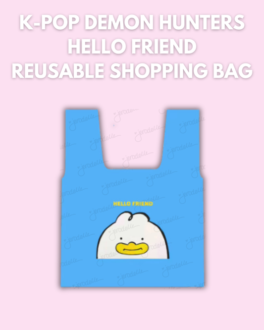 K-POP DEMON HUNTERS HELLO FRIEND REUSABLE SHOPPING BAG
