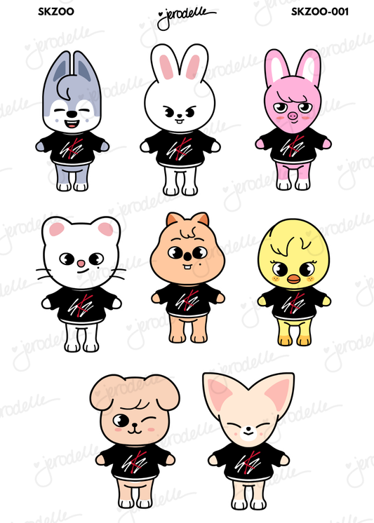 SKZOO Sticker sheet